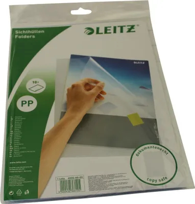 Produktbild von Leitz Sichthülle 40006003 DIN A4 transparent 10 St./Pack.