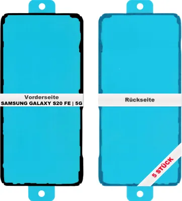 Produktbild von 5x Samsung Galaxy S20 FE / 5G Akkudeckel Klebefolie Kleber Backcover Rahmen Batterie Glue