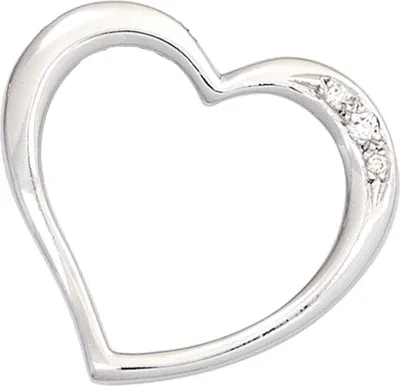 Produktbild von Anhänger Herzanhänger Herz mit 3 Diamanten Brillanten 585 Weißgold