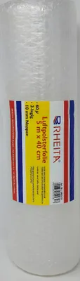 Produktbild von Rheita Luftpolsterfolie, 40 cm x 5 Meter, 60my, transparent