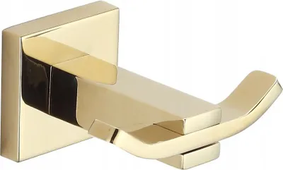 Produktbild von Mexen Vane Doppelter Handtuchhaken, gold - 7020935-50