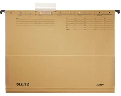 Produktbild von Závesný obal Leitz ALPHA s bočnicami hnedý