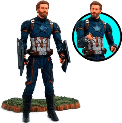 Zdjęcie produktu dla Figurka Diamond Select - Captain America Avengers 18cm Articulated Collectible