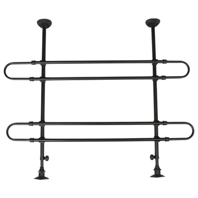 Produktbild von FLAMINGO Hundegitter Sima 2 Stangen mit 2 Montagemöglichkeiten Schwarz