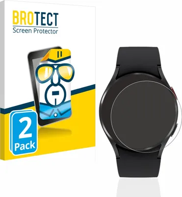 Produktbild von 2x Für Samsung Galaxy Watch 4 (40mm) Schutzfolie BROTECT Displayschutz Display Schutz Folie Klar Transparent