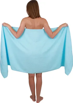 Produktbild von Betz Saunatuch 80 x 200 cm PALERMO 100% Baumwolle Badetuch Liegetuch Strandtuch   Farbe: türkis