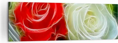 Produktbild von Bild auf Leinwand - Leinwandbild - Blumen Blumenstrauß Rose - 160x50cm - Wand Bild - Wanddeko - Leinwanddruck - Bilder - Kunstdruck - Wanddekoration - Leinwand bilder - Wandkunst - AB160x50-0336