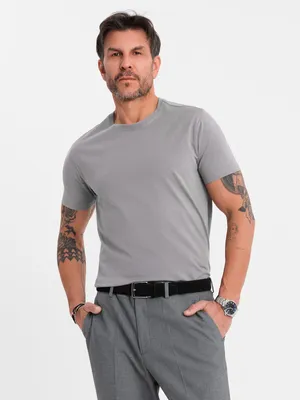 Productafbeelding van Ombre Clothing, heren t-shirt met korte mouwen, model Douma, grijs, maat 3XL