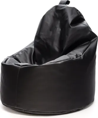 Produktbild von Ecopuf - Sitzsack Bean Bag, aus Kunstleder, 70 x 75 cm - Yoko Schwarz E14
