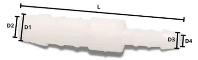 Produktbild von Schlauchverbinder Kunststoff Tülle reduziert 8 mm x 4 mm