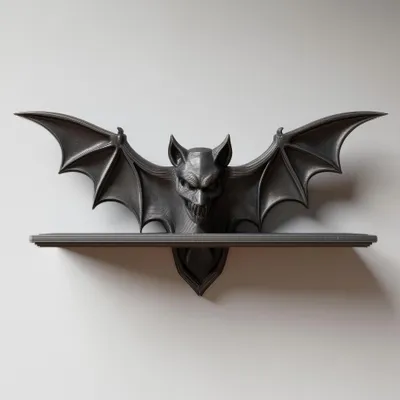 gotisches Fledermaus-Wandregal – Decords Wandregal, Produktansicht 1