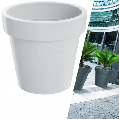 Obrázek produktu pro DTU24 Lofly Velká kulatá květináče, bílá, 60 cm