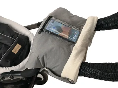Obrázek produktu pro 2802P Rukávník Altabebe s kapsou na telefon 76 světle šedá/béžová