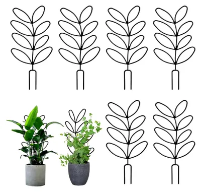 Produktbild von 6 Stück Pflanzenstützen für Zimmerpflanzen – Rankgitter für Monstera und Hoya