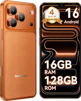 Immagine prodotto di Cellulare Blackview WAVE 7C 2026 senza abbonamento, 6,56", Android 16, 16 GB + 128 GB/2 TB TF, Face ID, 5000 mAh, 32 MP, doppia SIM, Wi-Fi 5, IP54