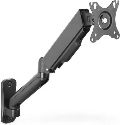Productafbeelding van Monitor muurbeugel met gasdrukveer voor 15-32 inch schermen - VESA 75x75 & 100x100 - zwenkbaar, kantelbaar en in hoogte verstelbaar