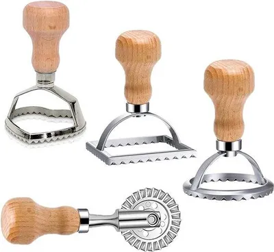 Zdjęcie produktu dla Zestaw foremek do ravioli, 4-częściowy, wysokiej jakości foremki, makaron, lasagne