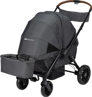 Image de Bebeconfort Helios, poussette 2 en 1 dès la naissance, 0-4 ans, 0-22 kg, 2 sièges opposés, pliage compact, Mineral Graphite