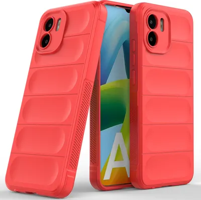 Produktbild von Xiaomi Redmi A1 Hülle, Weich TPU Silikon Stossfest Anti-rutsch Schutzhülle für Xiaomi Redmi A1 Rot