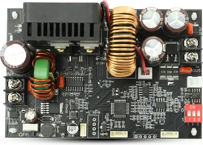 Obrázok produktu pre LCD displej Nastaviteľný jednosmerný prúd Stabilizované napájacie zdroje Základná doska Konštantné napätie a konštantný prúd 20A 1200W Step-down modul Základná doska