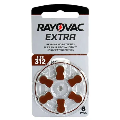 Immagine prodotto di Batteria per apparecchi acustici Rayovac 312 Zinc Air Extra Advanced