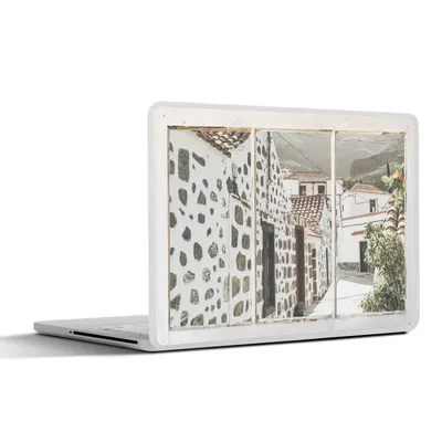 Produktbild von MuchoWow® Laptop Aufkleber Sticker Cover Ansicht - Architektur - Sommer 25x18 cm - Laptop-Deko