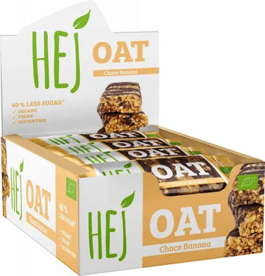 Produktbild von HEJ Natural HEJ Oat Bar Organic (12x45g) Chocolate Banana - Riegel - Energie-Riegel