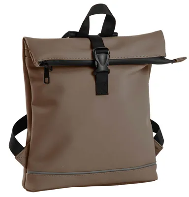 Produktbild von Daniel Ray Rolltop-Rucksack Rollrucksack Jefferson - PolyurethanFahrradrucksack mit Steckschnallen-Verschluss in Taupe