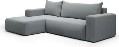 Produktbild von KEF  Ecksofa Lessi – L-Form – 268x72x163 cm – Möbel für Wohnzimmer – Liegefläche 130x212 cm – Mit Schlaffunktion – Polstermöbel – Linksseitig Aragon 93