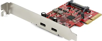 Image de StarTech.com Adaptateur de carte PCIe USB C 2 ports 10Gbps