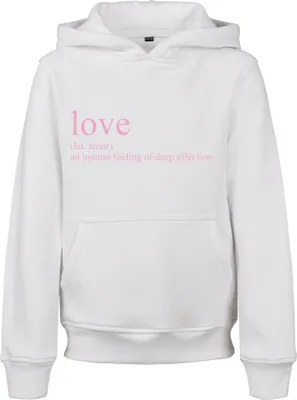 Produktbild von Mister Tee Love Definition Kapuzenpullover Weiß 158-164 cm Junge Weiß 158-164 cm