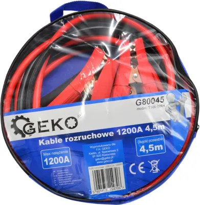Obrázek produktu pro GEKO Startovací kabely 1200A, 4,5m G80045