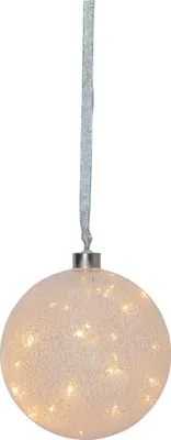 Produktbild von EGLO LED Weihnachtskugel für Innen, beleuchtete Glaskugel zum Aufhängen Ø 15 cm, Leuchtkugel zum Hängen, warmweiß, Strom-Betrieb