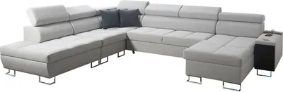 Produktbild von MIRJAN24 Ecksofa Genewa X, Eckcouch mit Schlaffunktion und Bettkasten (Uttario Velvet 2973 + Uttario Velvet 2970, Seite: Links)
