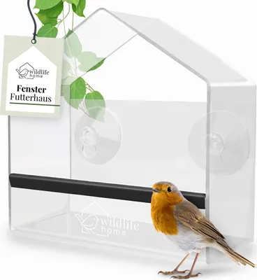 Produktbild von Fenster-Futterhaus Birdy aus Acryl mit Saugnapf-Befestigung