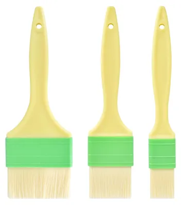 3er-Set Backpinsel, PP, hitzebeständig, 3/5/7,5 cm