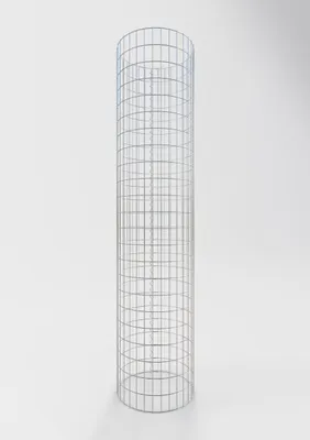 Produktbild von Gabionensäule rund 52  cm Durchmesser, 230  cm Höhe, Maschenweite 5 cm x 10 cm