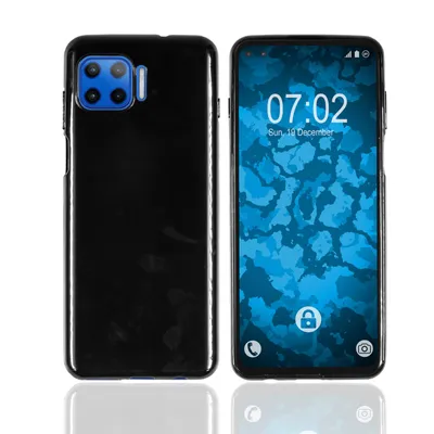 Produktbild von PhoneNatic Case kompatibel mit Motorola Moto G 5G Plus - schwarz Silikon Hülle crystal-case Cover