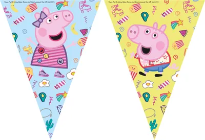 Produktbild von Procos Peppa Pig, Girlande, Mehrfarbig, Abbildung, Dreieck