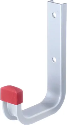 Zdjęcie produktu dla Alberts 856793 Hak ścienny, kątowy, aluminiowy, głębokość 80 mm, wysokość 120 mm, zestaw 10 szt