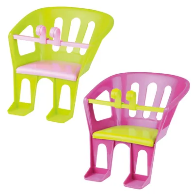 Image de Siège de guidon de poupée LENA à fixer sur le vélo vert rose 20cm 2 fois assorti