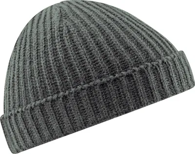 Image de Beechfield Casquette de marin / bonnet d'hiver unie rétro RW246 (taille unique) (Gris fumé)