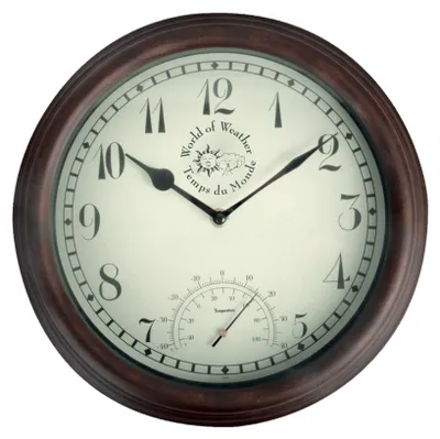 Image de Esschert Design Horloge de jardin plastique S ; TF007