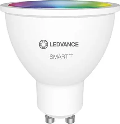 Zdjęcie produktu dla LEDVANCE SMART+ WiFi SPOT GU10 Multicolour, Inteligentne żarówki, Wi-Fi, Srebrny, Zintegrowane LED, GU10, Wielo