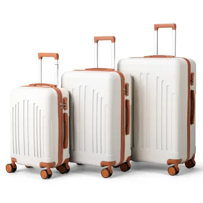 Produktbild von FCH Hartschalenkoffer,Reisekoffer-Set Koffer-Set,Trolley-Set,3 Stk,mit 360° Leichtlauf-Rollen,ABS