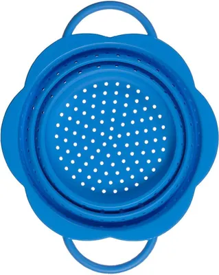 Image de Kochblume Faltsieb S blau