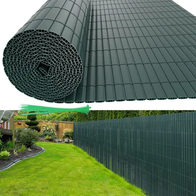 Zdjęcie produktu dla Jopassy PVC ogrodzenie prywatności ekran prywatności ogrodzenie ogrodu ekran prywatności parawan na balkon i taras, zielony 160x300cm