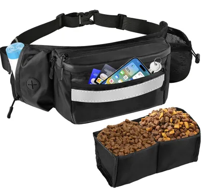 Hunde-Leckerli-Tasche, wasserdicht, mit Kotbeutelspender, verstellbar