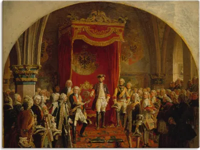 Produktbild von ARTland Leinwandbild Huldigung Friedrich dem Großen Größe: 40x30 cm