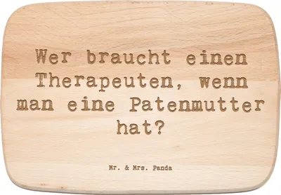 Produktbild von Mr. & Mrs. Panda vesperbrett Spruch Liebe Patenmutter - Transparent - Geschenk, Familienbindung, Schneidebrett, emotionale Unterstützung, Geborgenheit, Holzbrett, Freude
